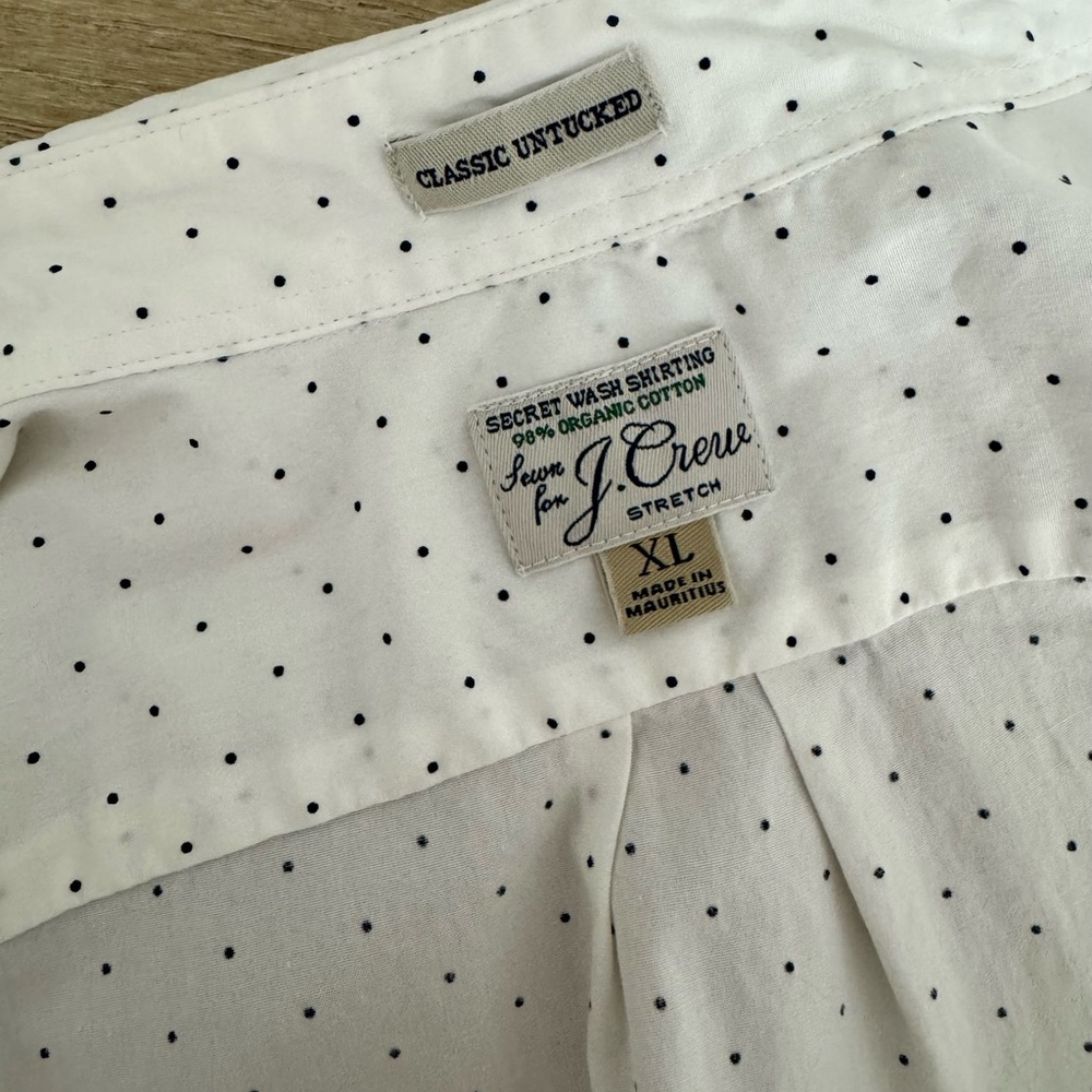 J.Crew Polka Dot Button Down Shirt